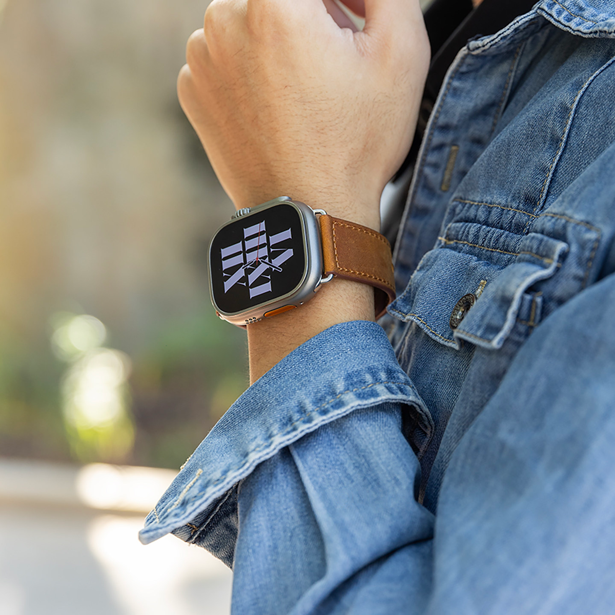 Vintage Top-Grain Leather Band for Apple Watch