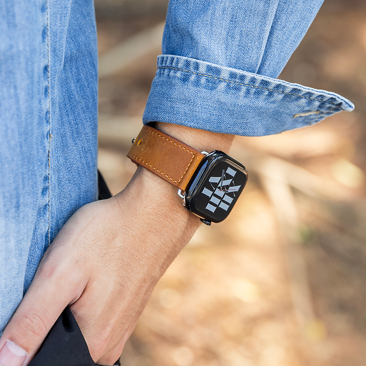 Vintage Top-Grain Leather Band for Apple Watch