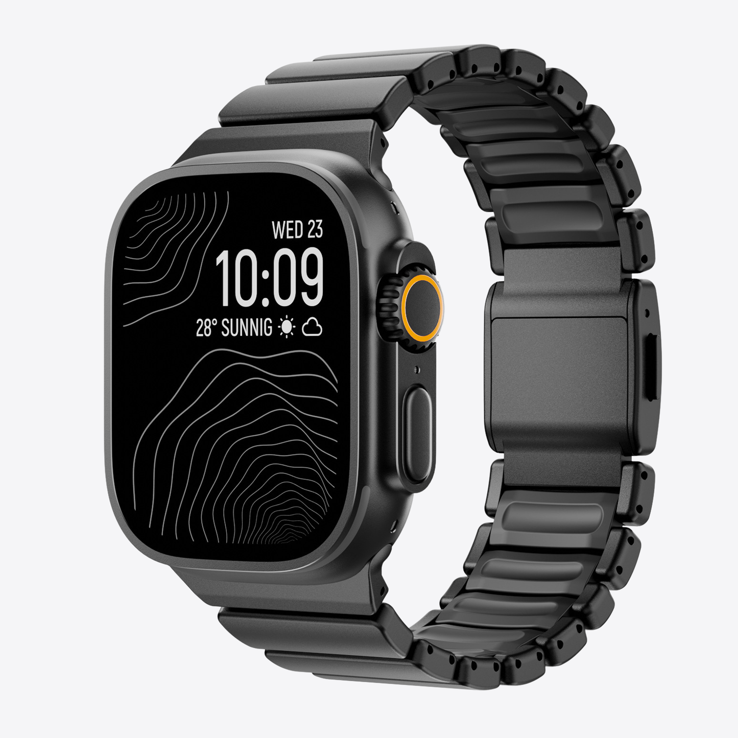 Titanium Silicone Hybrid Band