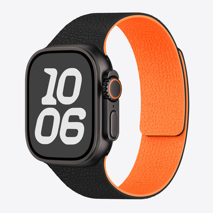 Lychee Texture Magnetic Silicone Band for Apple Watch