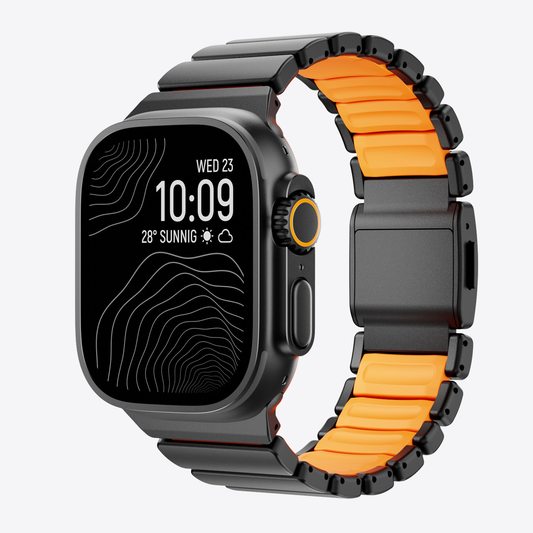 Titanium Silicone Hybrid Band
