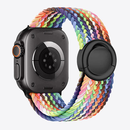 Braided Nylon Round Buckle Band for Apple Watch