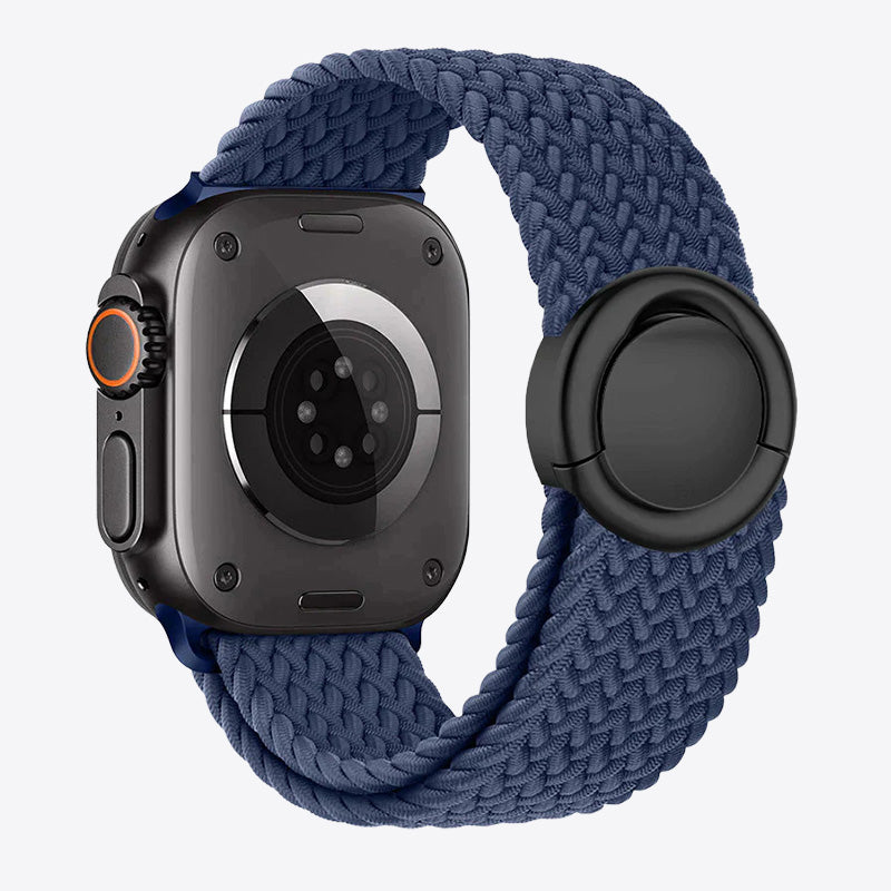 Braided Nylon Round Buckle Band for Apple Watch