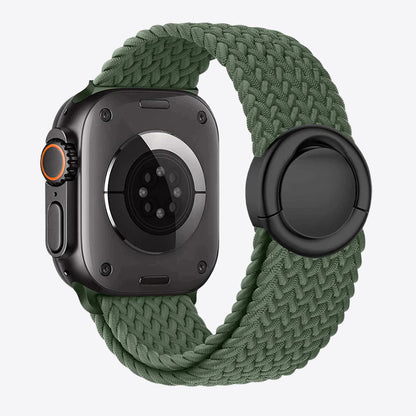 Braided Nylon Round Buckle Band for Apple Watch