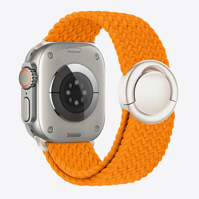 Braided Nylon Round Buckle Band for Apple Watch