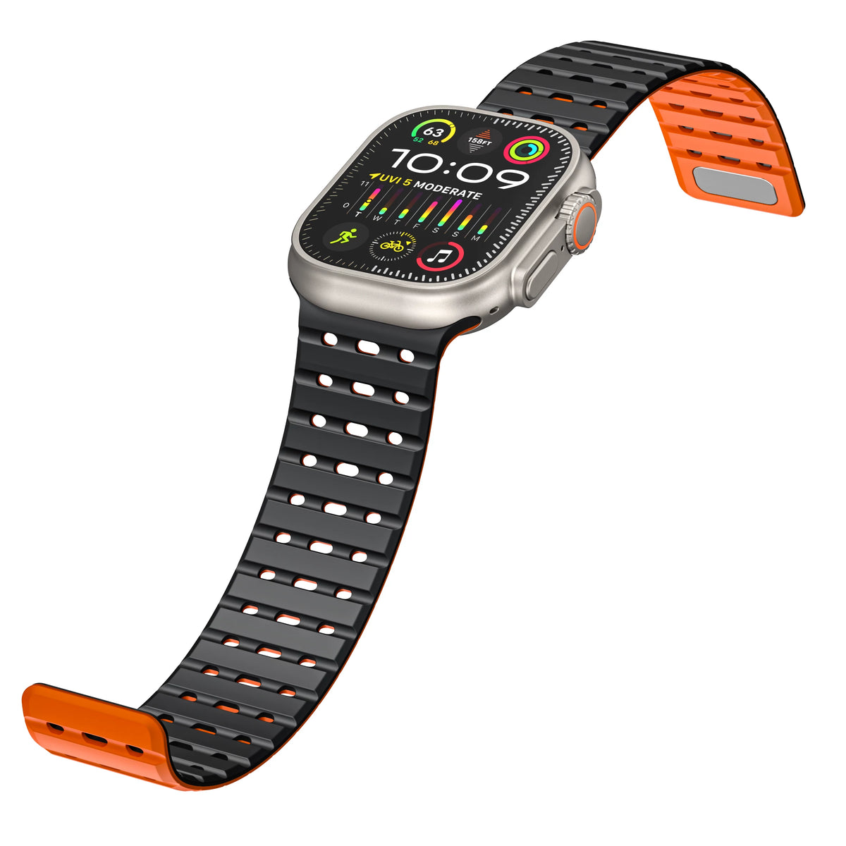 Breathable Magnetic Silicone Sport Band for Apple Watch