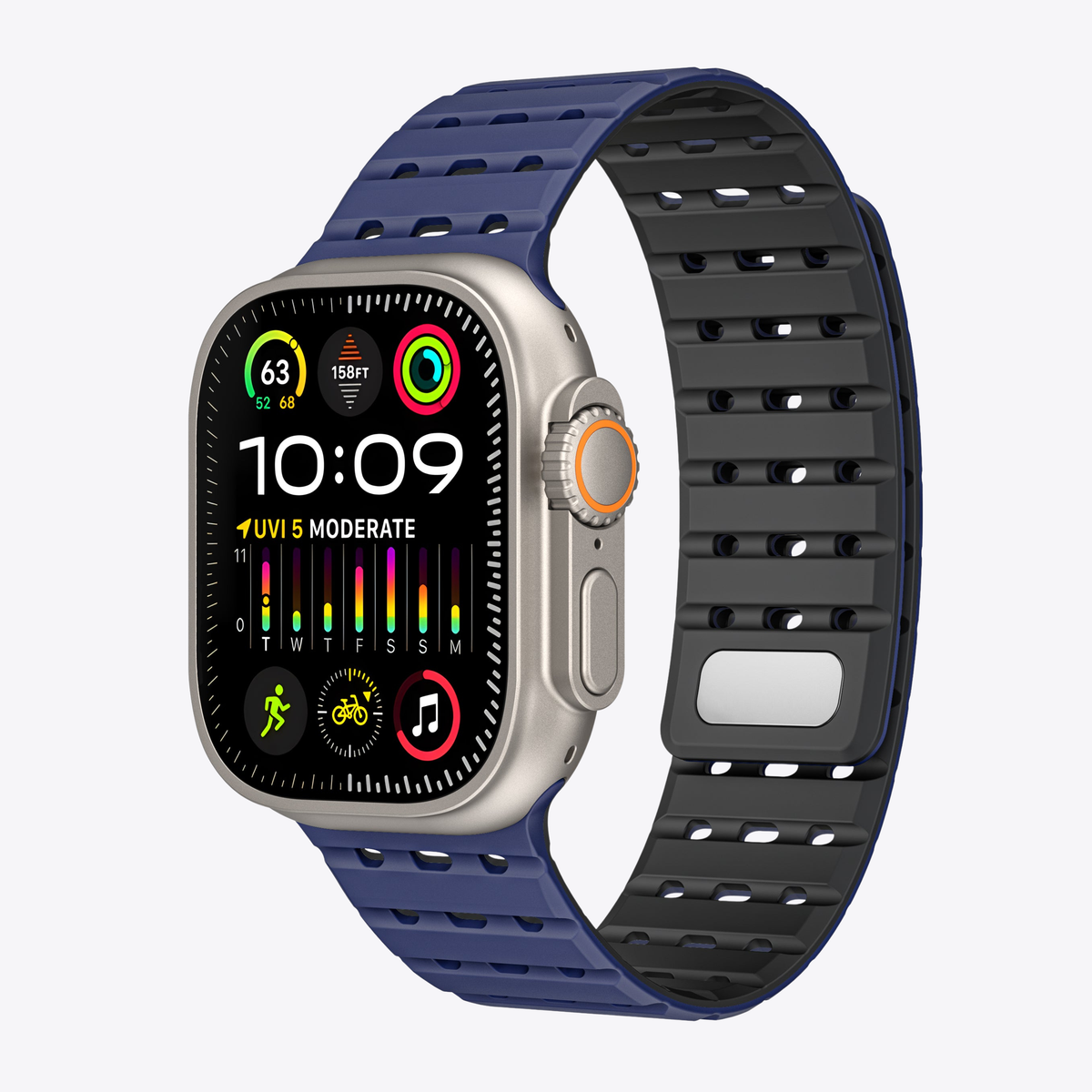 Breathable Magnetic Silicone Sport Band for Apple Watch