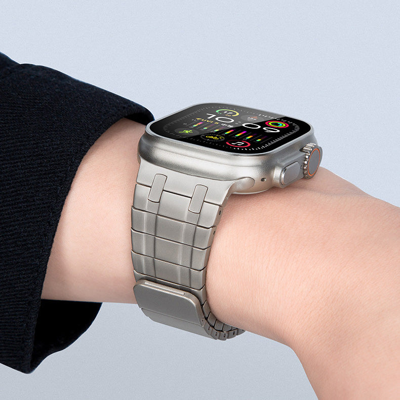 Frosted Stainless Steel Magnetic Band for Apple Watch