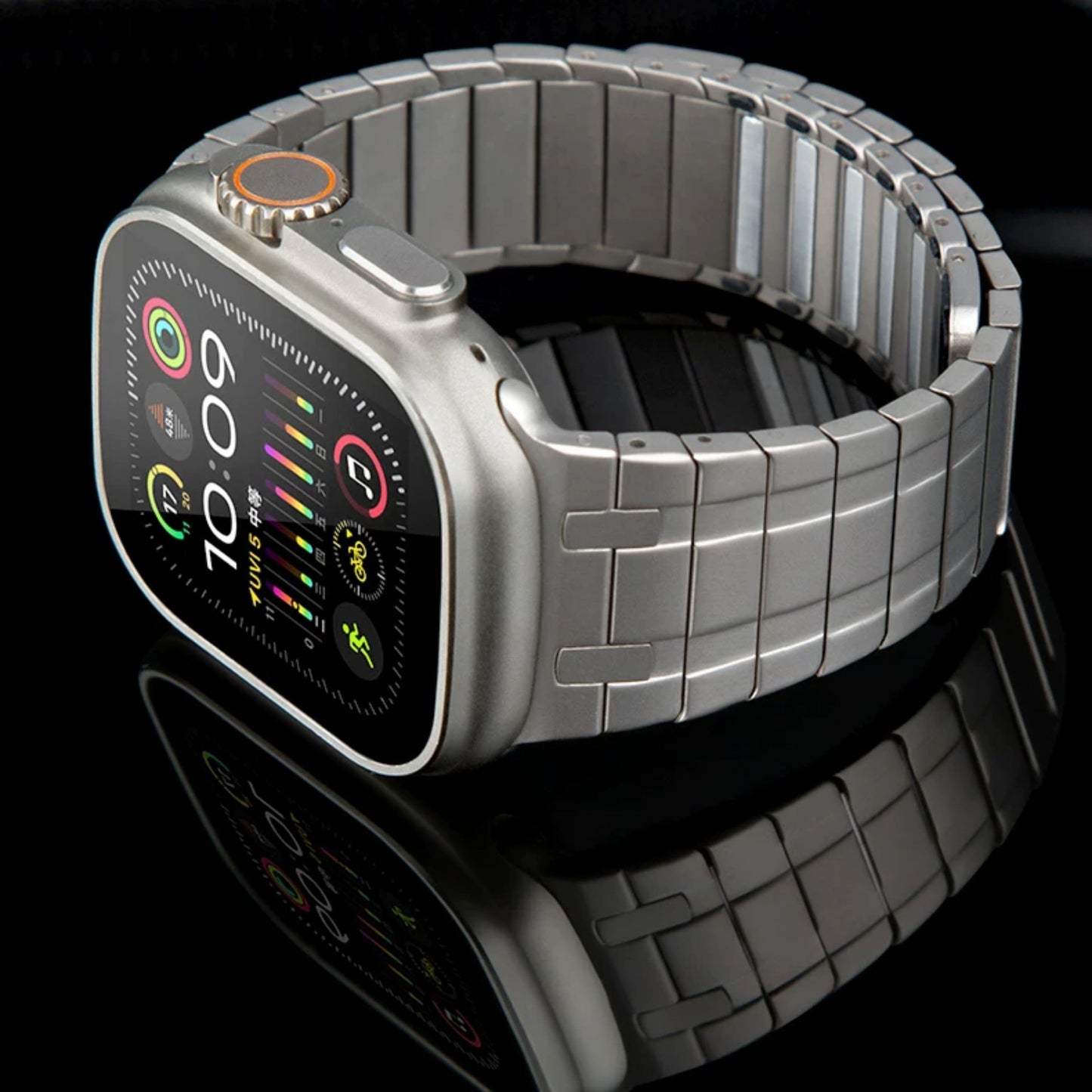 Frosted Stainless Steel Magnetic Band for Apple Watch