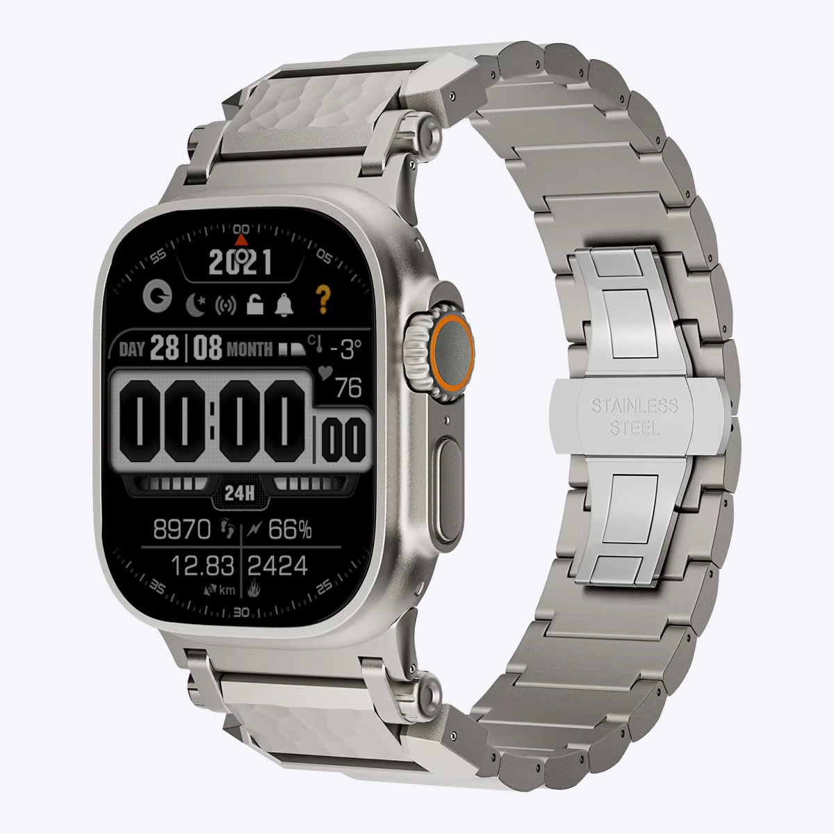 Meteorite Titanium Metal Band for Apple Watch