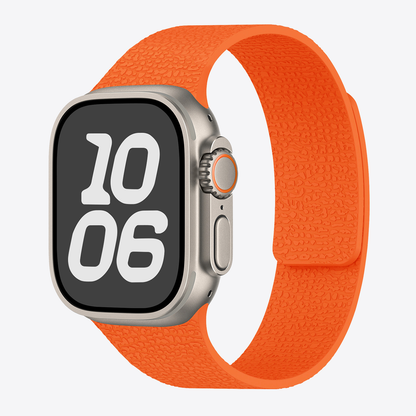 Lychee Texture Magnetic Silicone Band for Apple Watch