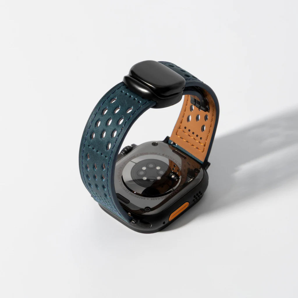 Perforated Leather Magnetic Band for Apple Watch