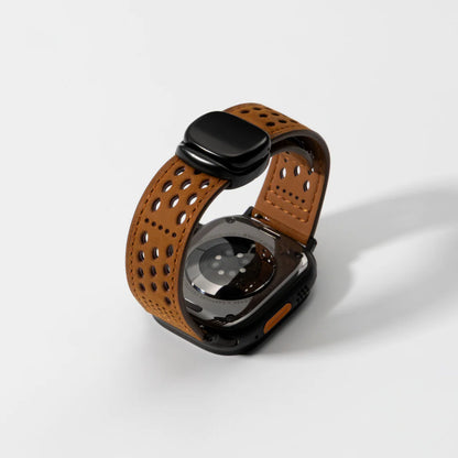 Perforated Leather Magnetic Band for Apple Watch