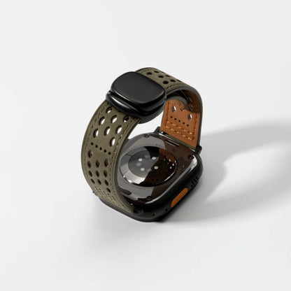 Perforated Leather Magnetic Band for Apple Watch