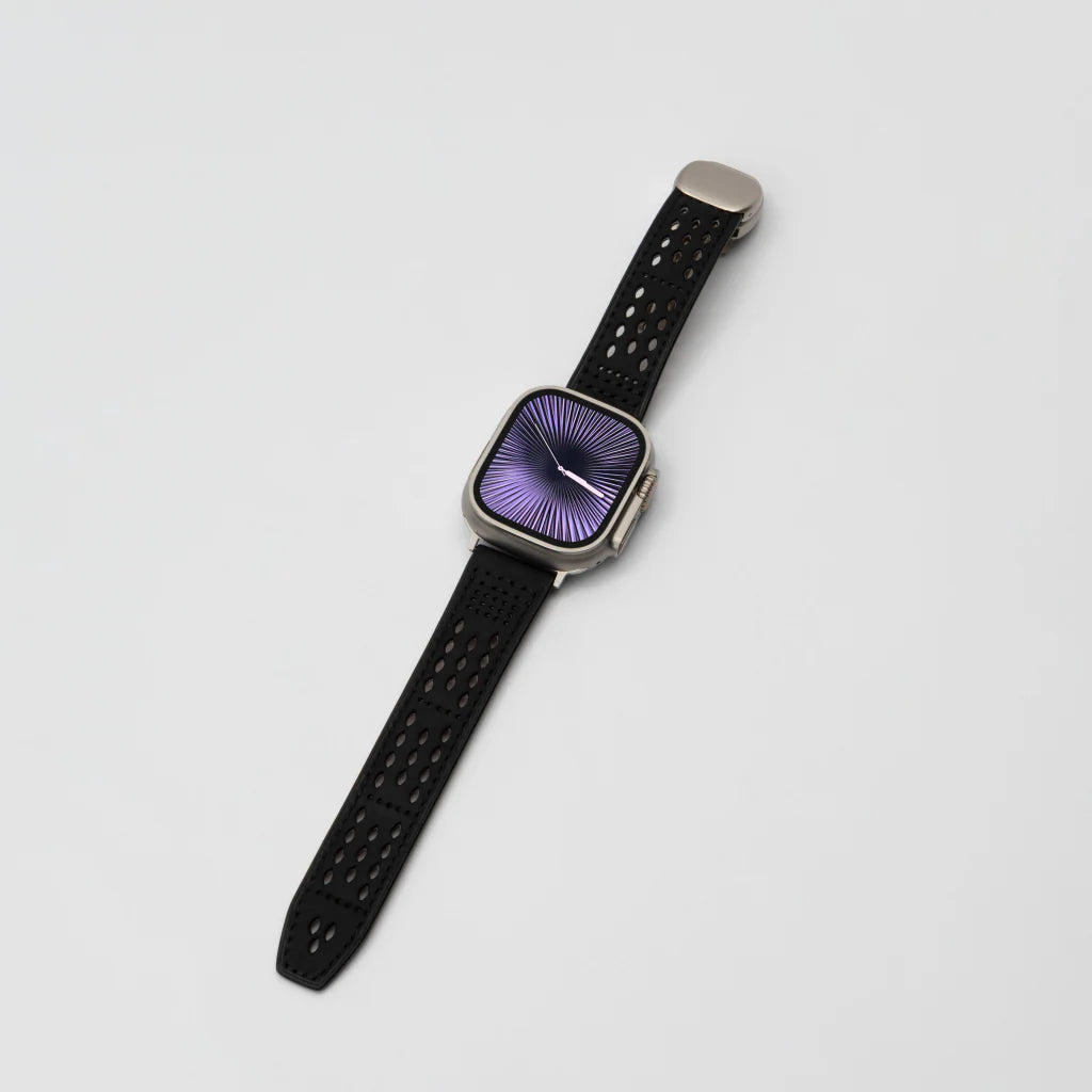 Perforated Leather Magnetic Band for Apple Watch