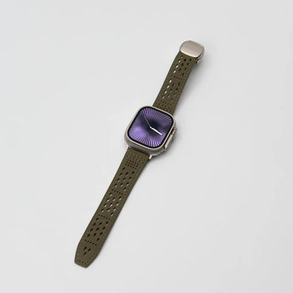 Perforated Leather Magnetic Band for Apple Watch