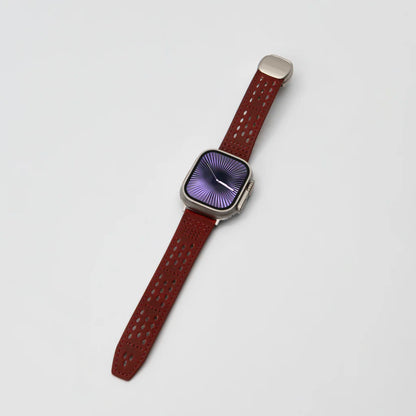 Perforated Leather Magnetic Band for Apple Watch
