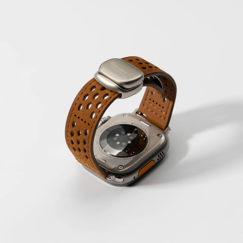Perforated Leather Magnetic Band for Apple Watch