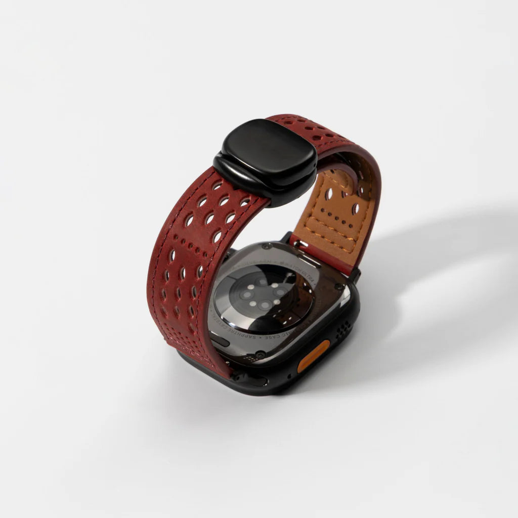 Perforated Leather Magnetic Band for Apple Watch