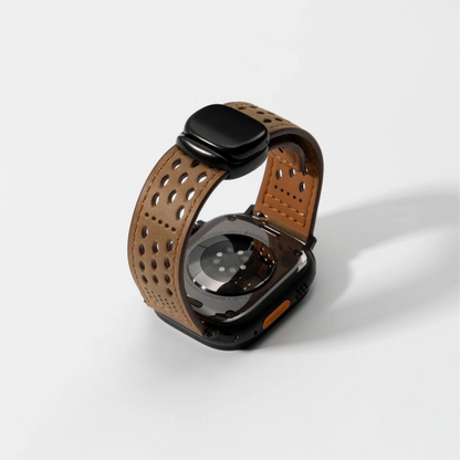 Perforated Leather Magnetic Band for Apple Watch