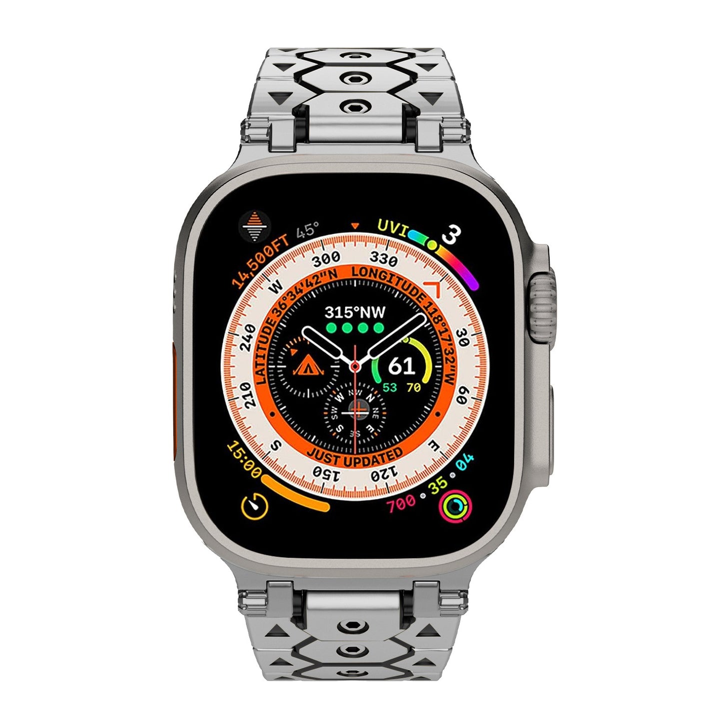 RivetGrid Stainless Steel Band for Apple Watch