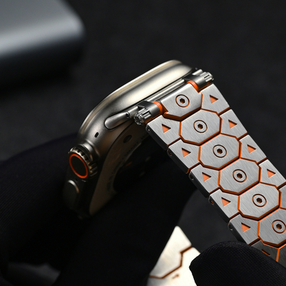 RivetGrid Stainless Steel Band for Apple Watch