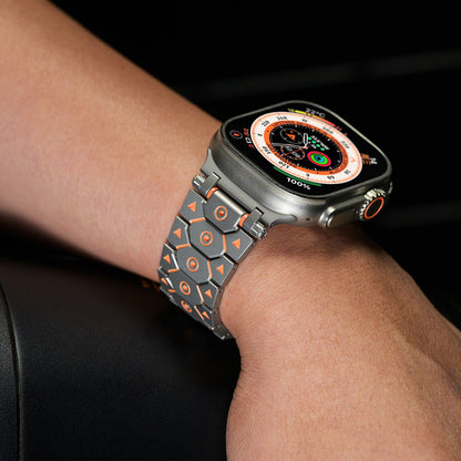 RivetGrid Stainless Steel Band for Apple Watch