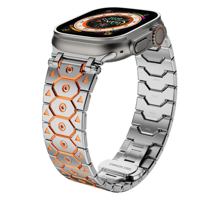 RivetGrid Stainless Steel Band for Apple Watch