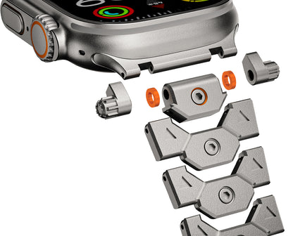 RivetGrid Stainless Steel Band for Apple Watch