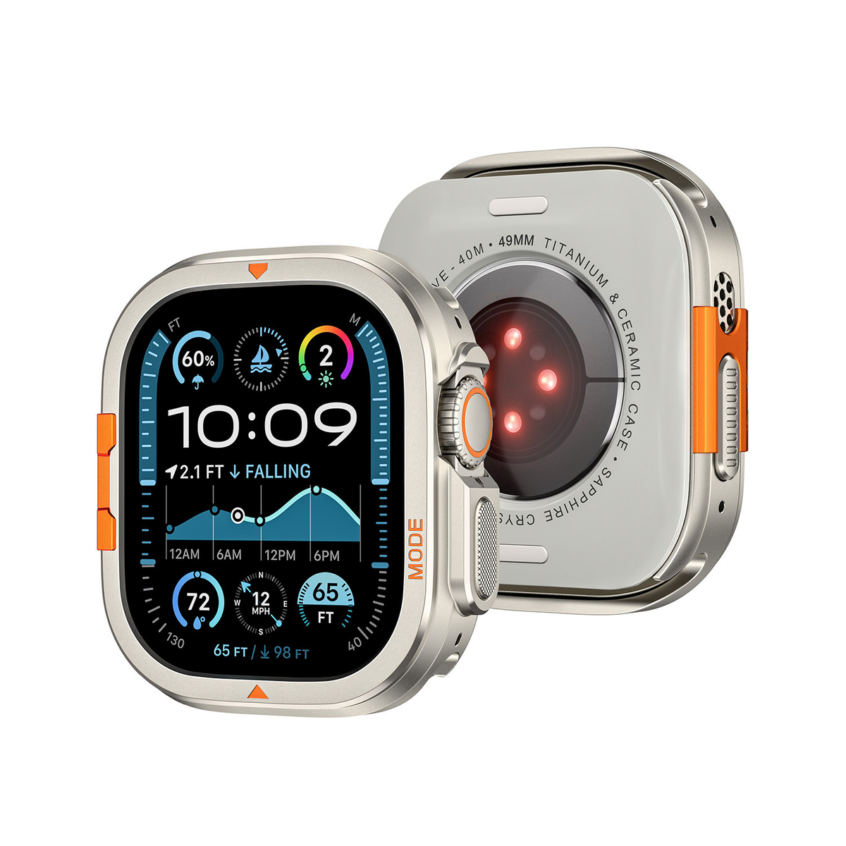 Rugged Alpine Metal Case for Apple Watch