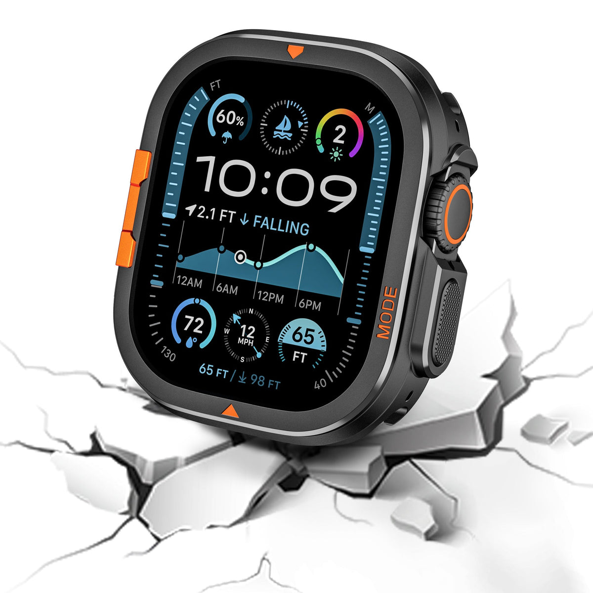 Rugged Alpine Metal Case for Apple Watch
