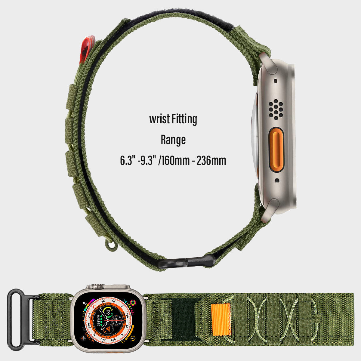 Rugged Tactical Nylon Band for Apple Watch