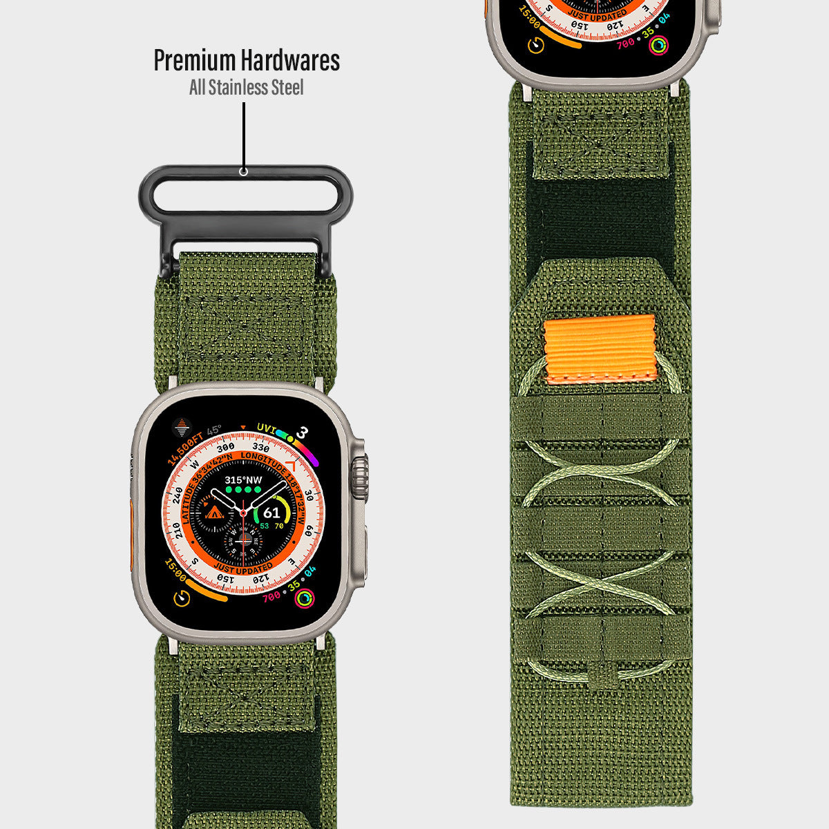 Rugged Tactical Nylon Band for Apple Watch