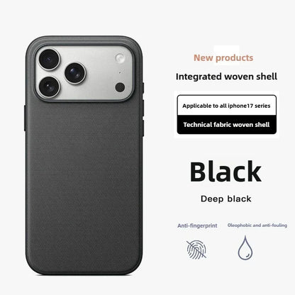 Woven Fabric iPhone Case Textured Slim Grip Magnetic Cover