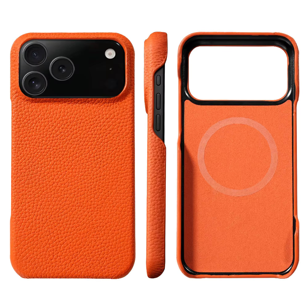 Cowhide Leather MagSafe Case for iPhone