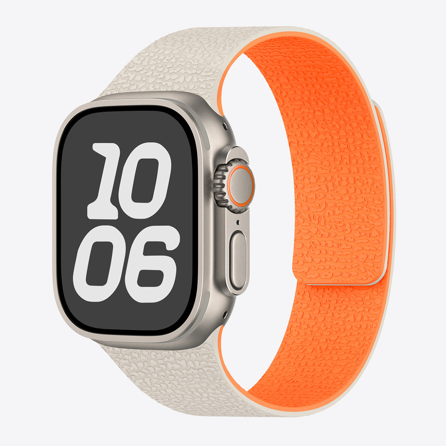 Lychee Texture Magnetic Silicone Band for Apple Watch