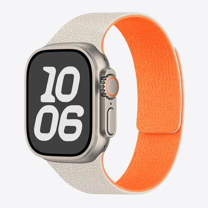 Lychee Texture Magnetic Silicone Band for Apple Watch