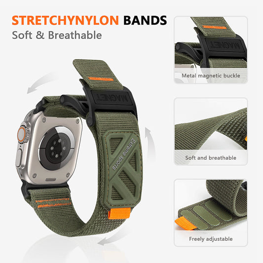 Tactical Nylon Magnetic Band for Apple Watch