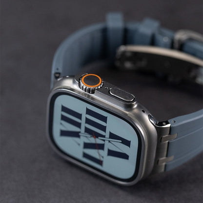 Thick Silicone Butterfly Clasp Band for Apple Watch