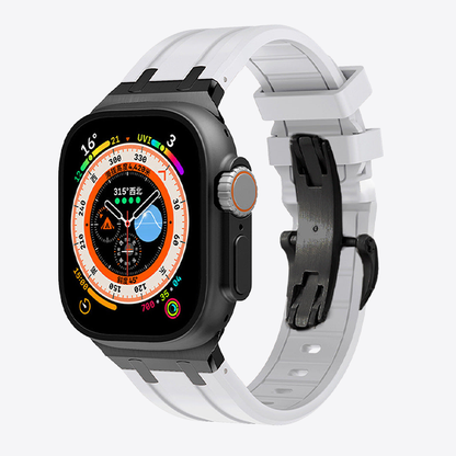 Thick Silicone Butterfly Clasp Band for Apple Watch