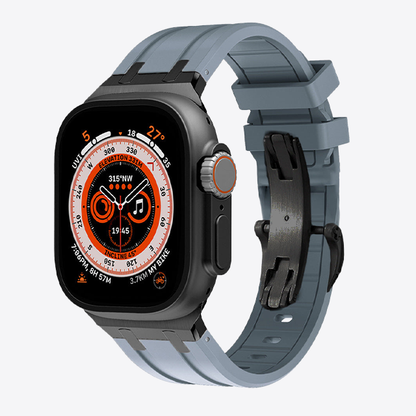 Thick Silicone Butterfly Clasp Band for Apple Watch