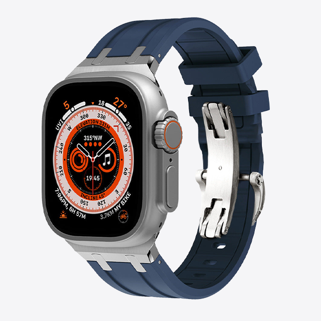 Thick Silicone Butterfly Clasp Band for Apple Watch