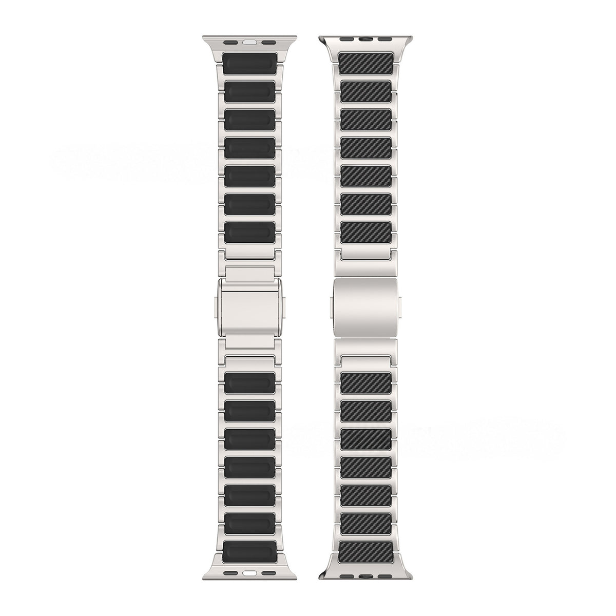 Titanium-Style Carbon Link Band for Apple Watch
