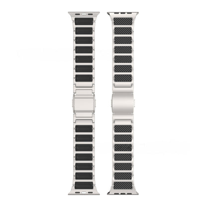 Titanium-Style Carbon Link Band for Apple Watch