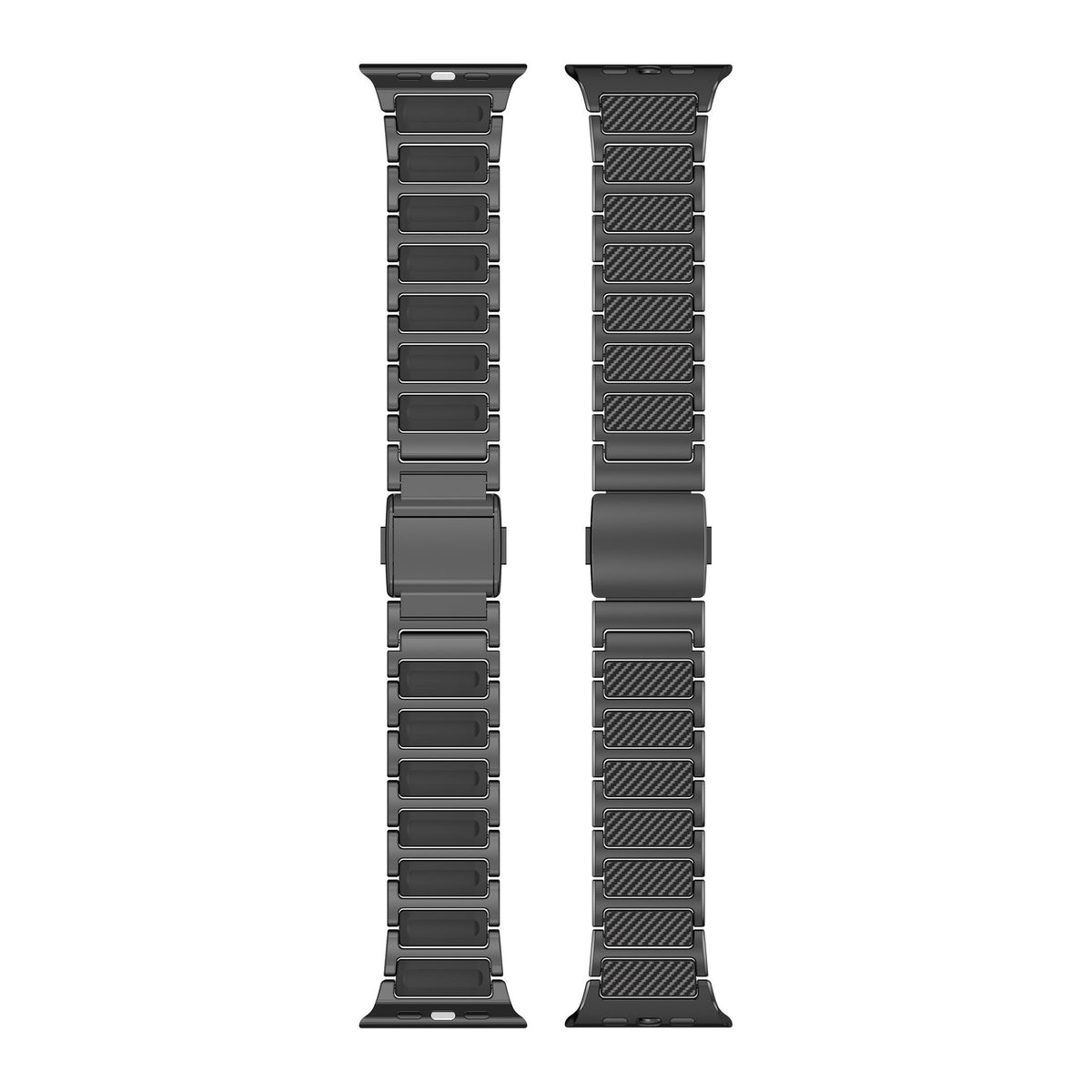 Titanium-Style Carbon Link Band for Apple Watch