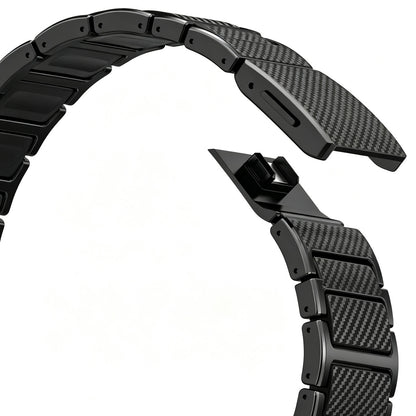 Titanium-Style Carbon Link Band for Apple Watch
