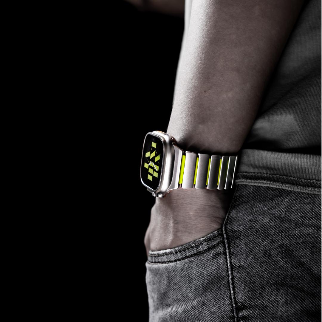Titanium FKM Hybrid Band for Apple Watch