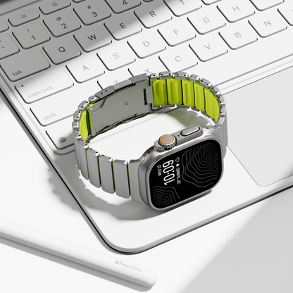 Titanium FKM Hybrid Band for Apple Watch