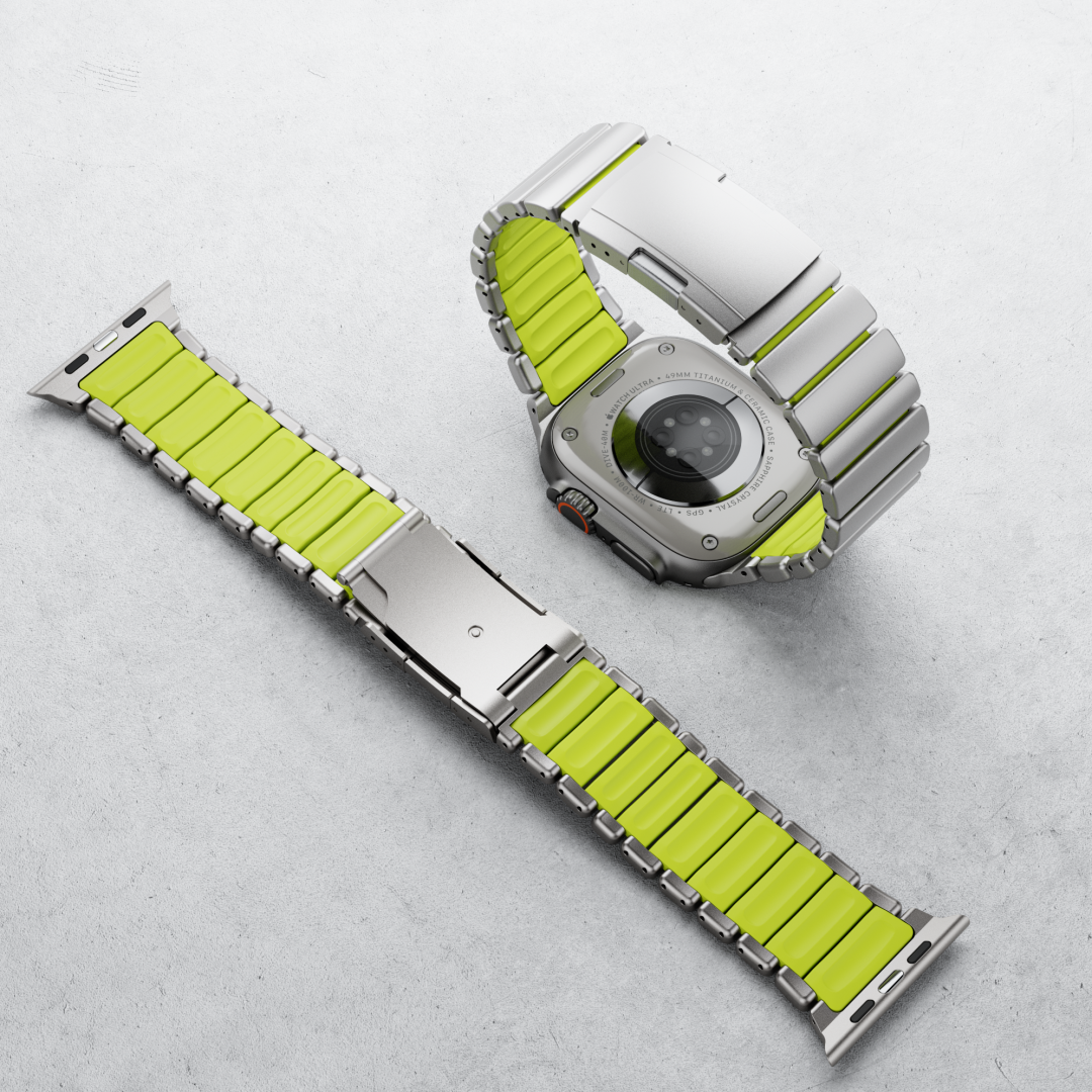 Titanium FKM Hybrid Band for Apple Watch