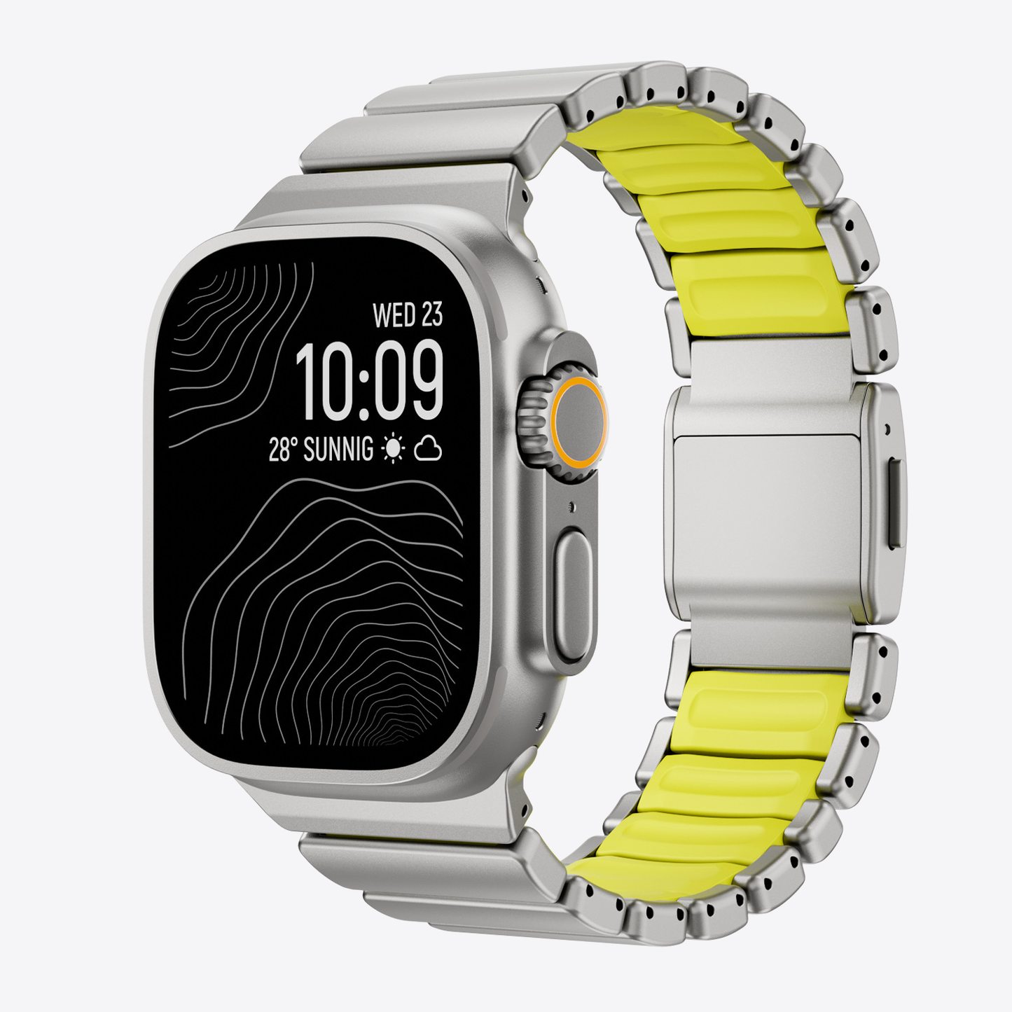 Titanium Silicone Hybrid Band